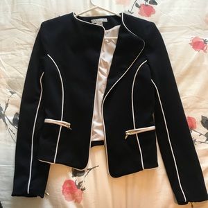 H&M navy & white blazer